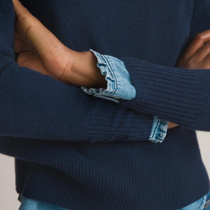 Produktbild La Redoute Collections Pullover runder Ausschnitt Feinstrick in Kaschmir (L)
