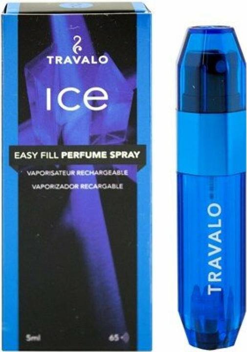 Actual product image Travalo Perfume Pod Ice Refillable Perfume Sprayer Blue 5 ml (Eau de toilette, 5 ml)