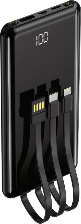 Setty power bank 10000 mAh with cables PB-WK-101 black (10000 mAh)
