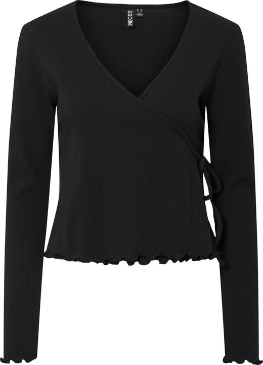 Pieces Pckitte Ls V-Neck Wrap Top Jrs Noos Bc