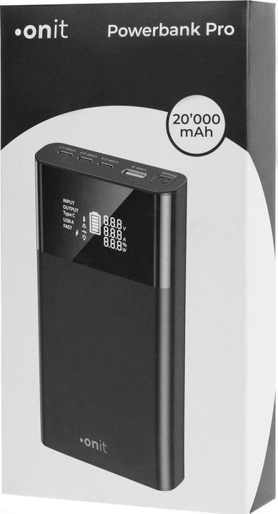 Immagine prodotto Onit Powerbank Pro (20000 mAh, 100 W, 74 Wh)