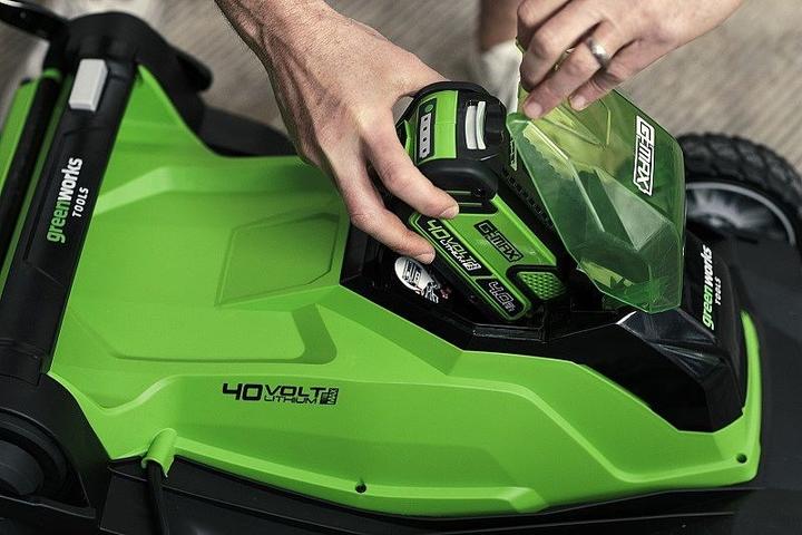 Actual product image Greenworks G40LM41 (Rechargeable battery operated)