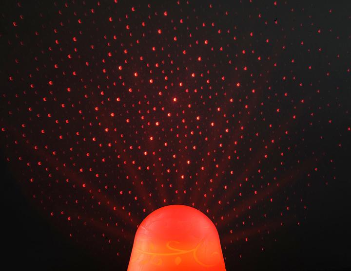 Actual product image Lunartec Real wax candle with color change, laser projector and remote control (1 x)