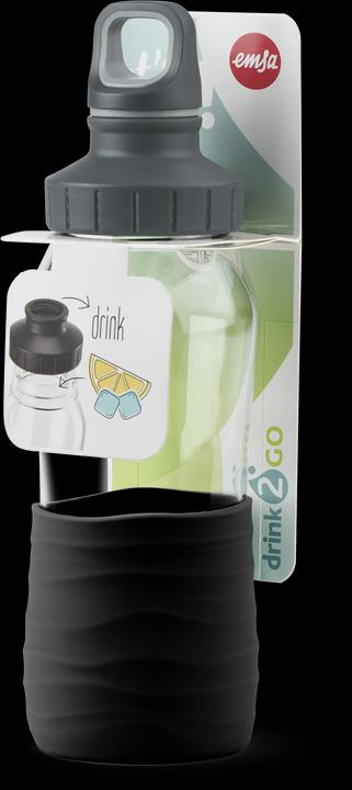 Actual product image Emsa Drink2Go glass 0.5L black (0.50 l)