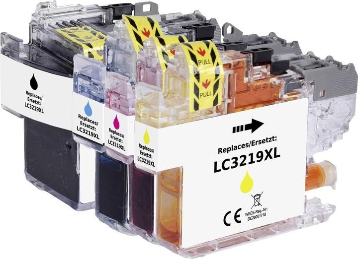 Actual product image Renkforce Ink combination pack replaces Brother LC-3219XL BKCMY (LC3219XLVALDR) Compa (M, FC, C, Y)