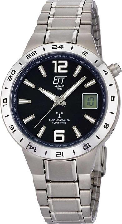 Actual product image ETT EGT-11411-41M Men's Solar Titanium Radio Control Watch (Sports watch, 40 mm)