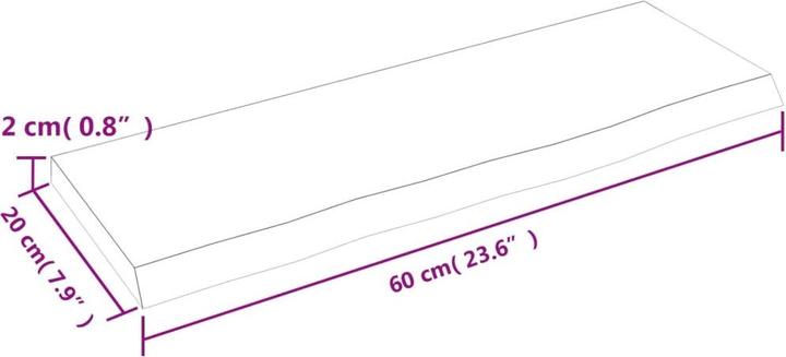 Actual product image VidaXL Lian (60 x 20 x 2 cm)