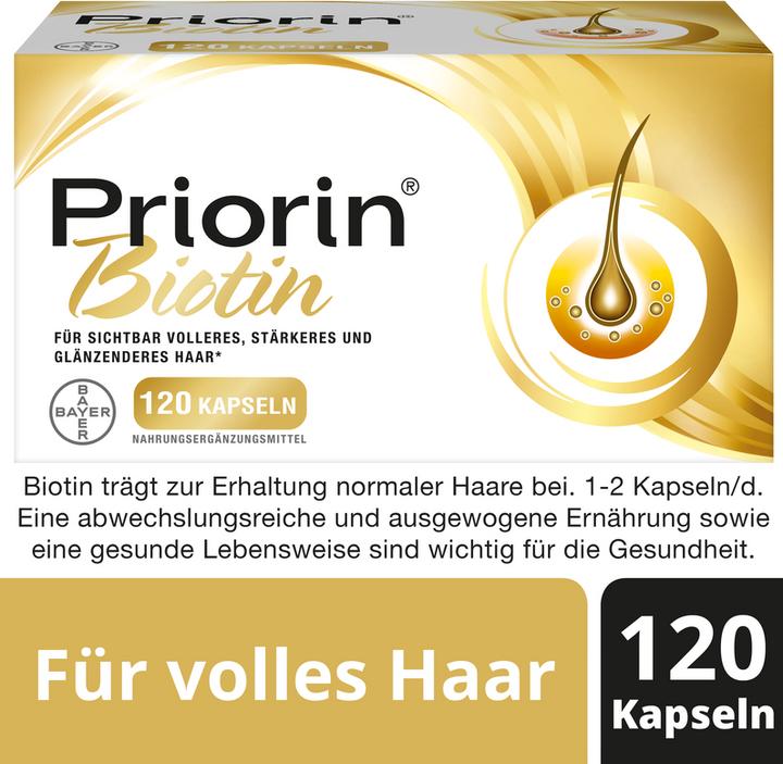 Priorin Biotin (120 Stück, Kapseln, 500 g)