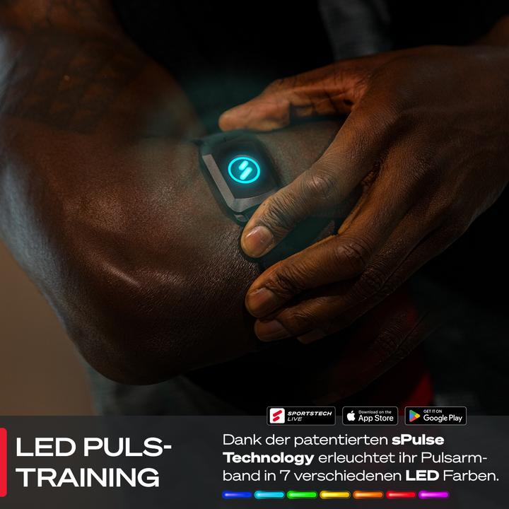 Immagine prodotto Sportstech Cardiofrequenzimetro sPulse Cardiofrequenzimetro con braccialetto via Bluetooth e sensore LED |