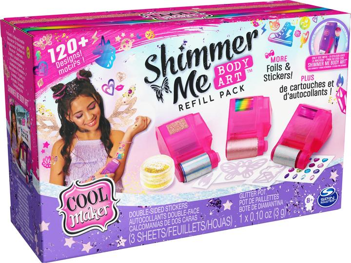 Immagine prodotto Spin Master Cool Maker Shimmer Me Tattoo Refill Set - 120+ adesivi