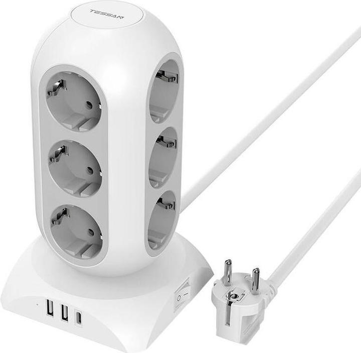 Immagine prodotto Tessan Ciabatta elettrica TPS02-IT-C (12 x, CEE 7/3)