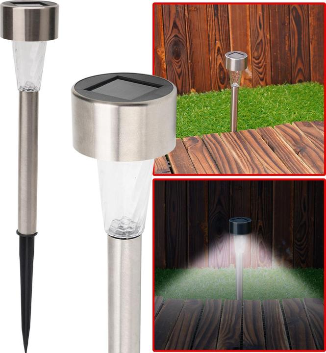 Image du produit Casativo Mini-lampe solaire LED, 32 pièces avec piquet de terre et capteur de gradation, IP44 (IP44)