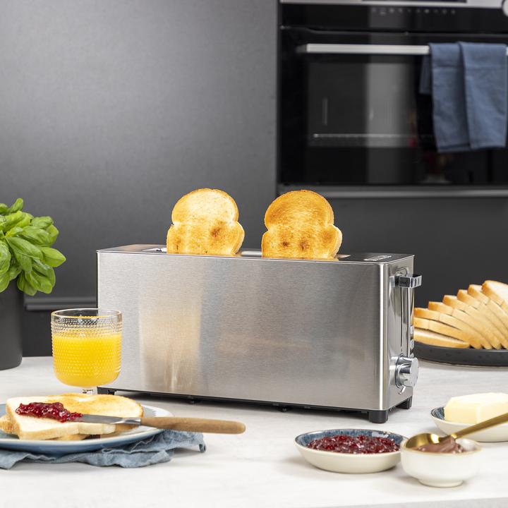 Actual product image Princess 142401 Steel toaster Long slot - 7 adjustable levels - 1050 W (EU plug)