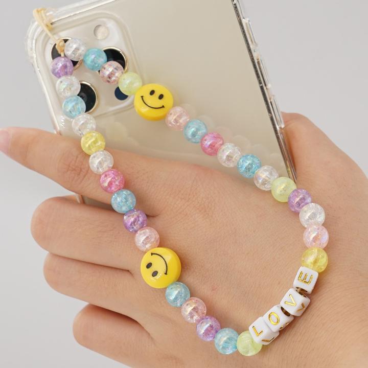 Immagine prodotto PhoneLook Bracciale universale per smartphone, ciondoli per gioielli N°31 LOVE smiley multicolore