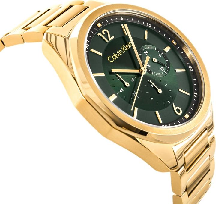 Produktbild Calvin Klein CK25200266 Force Heren Horloge - Mineraalglas - Staal - Goudkleurig - 45 mm breed - Quartz - V