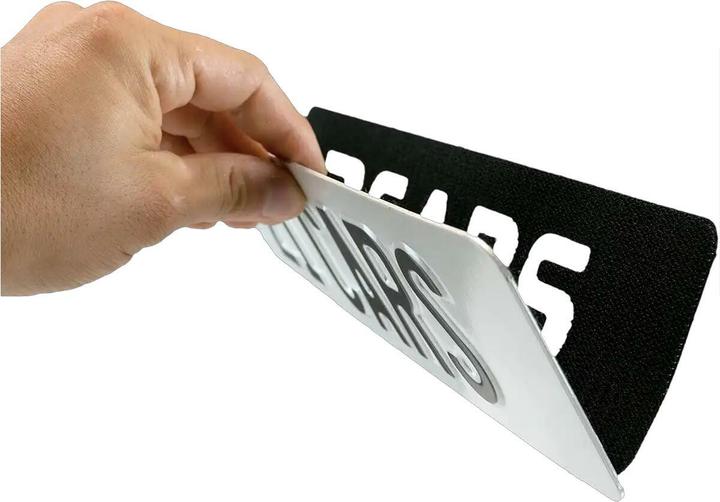 Immagine prodotto 21cars Klett Wechselschild Nummernschild Kennzeichenhalter | Rahmenlos (Effigie)