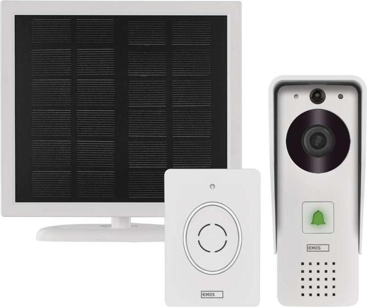 Immagine prodotto Emos Campanello video wireless GoSmart IP-09D con WiFi e pannello solare, alimentato a batteria (WiFi)