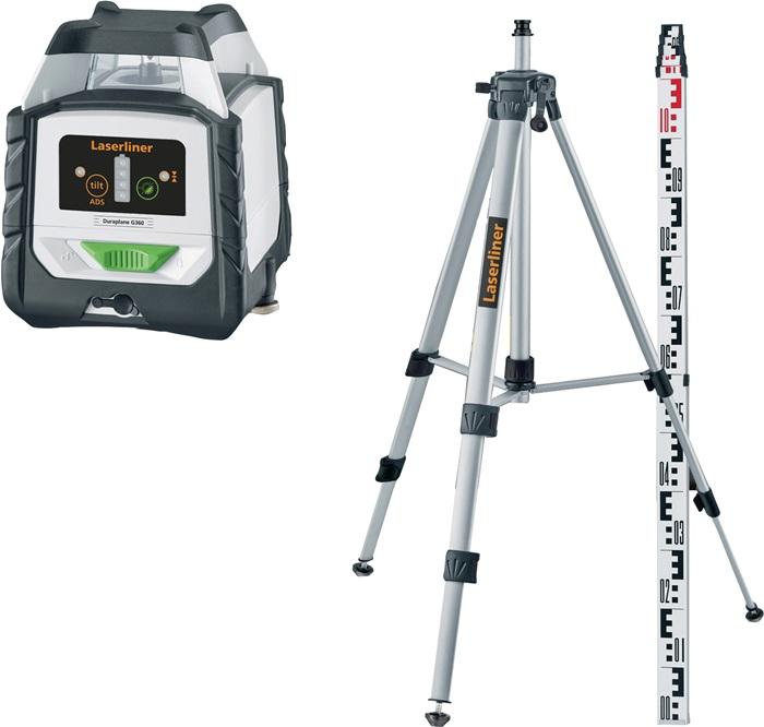 Produktbild Laserliner Hybridlaser Duraplane G360 Set 175cm (GRX 60 2Lithium LT 3m Hardcase) - 052.555A