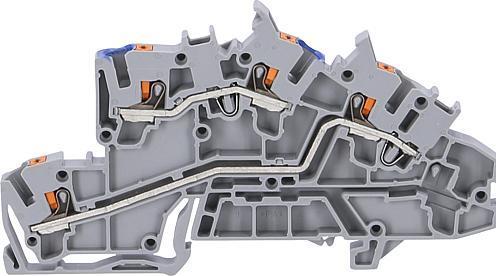 Productafbeelding Wago Installatievloer- 2203-7649 klem, met handvat, 2,5 mm², grijs