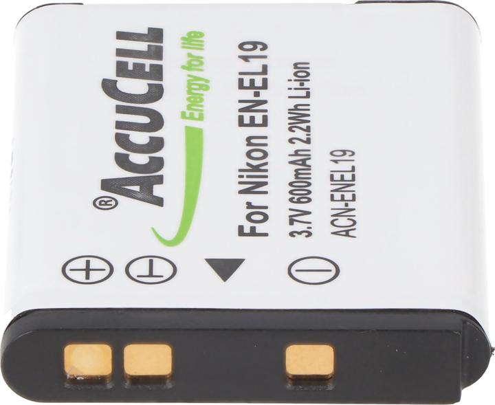 Immagine prodotto AccuCell Batteria EN-EL19, COOLPIX S2500, S3100, S4100 (Accumulatore di carica elettrica)
