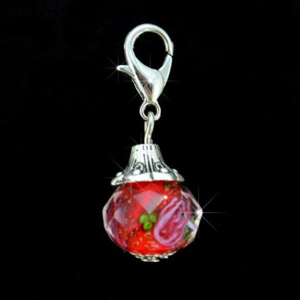 Image du produit Hermex Charm pendentif pour bracelet Thomas Sabo / Pandora - Rouge (Acier inoxydable)