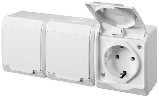 Actual product image Elektro-Plast PLUG SOCKET HERMES 0326-02 WHITE