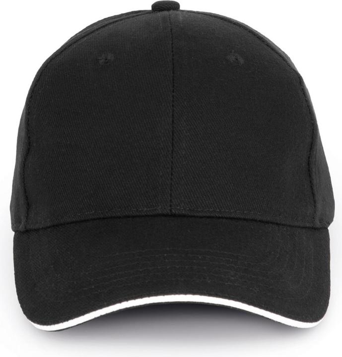 K-up Casquette sandwich contrasté - 6 panneaux - coton biologique (Taille unique)