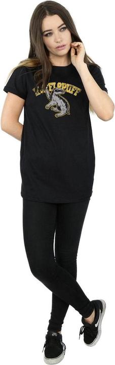 Image du produit Femme/Les femmes Hufflepuff Coton Boyfriend T-Shirt (XL)