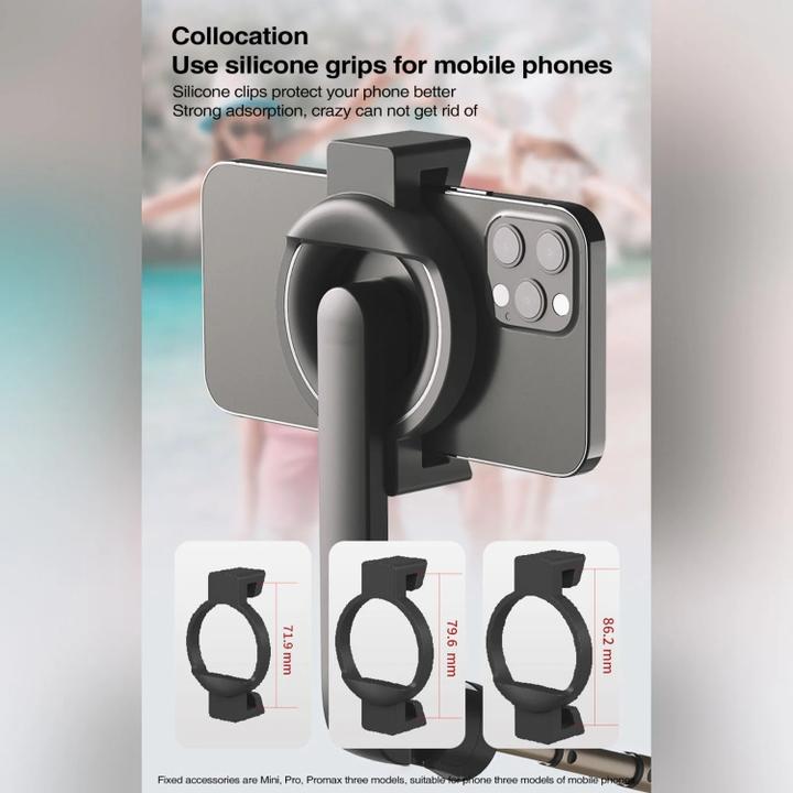Actual product image Ueli Express MagSafe selfie stick with integrated tripod and remote control 61cm