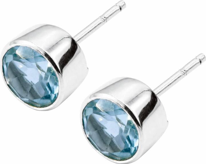 Immagine prodotto Loberon Orecchini Lilianne argento/blu (Orecchini: argento 925, Decorazione: gemma di topazio)