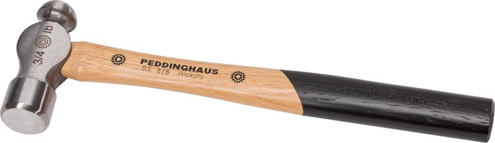 Image du produit Peddinghaus Marteau d'ingénieur avec manche en hickory, trajectoire ronde et tête sphérique (450 g)