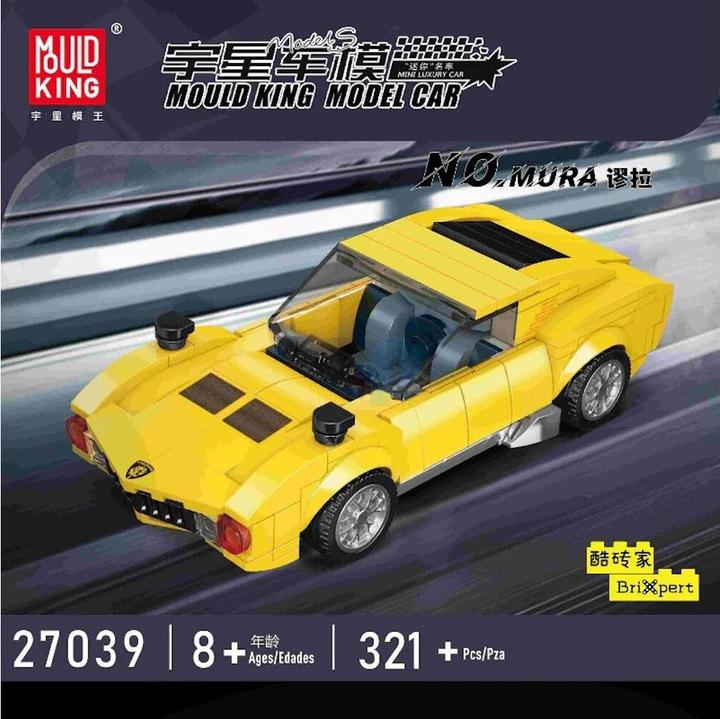 Produktbild Mould King 27039 - Sportwagen Gelb (321 Teile)