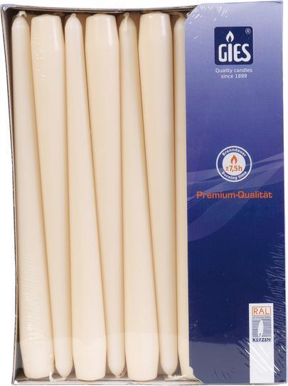 Actual product image GIES Pointed candles champagne (50 pcs.)