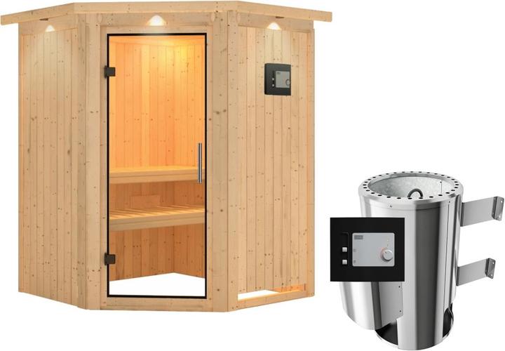 Actual product image Karibu Nanja with roof wreath (Plug & Play 3.6 KW external control)