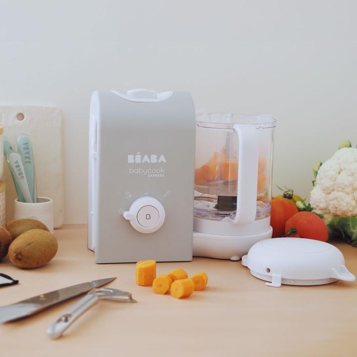 Image du produit Beaba Babycook Express, Préparateur d'aliments pour bébés 4 en 1, cuisson rapide : moins de 15 min, mixage