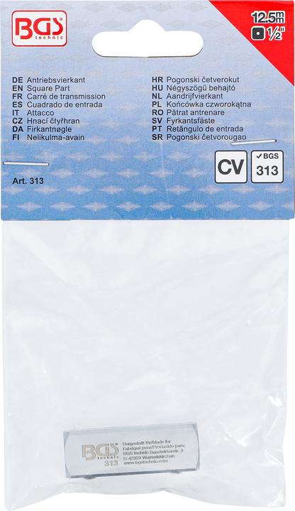 Produktbild BGS Antriebsvierkant | Aussenvierkant 12,5 mm (1/2") | für Art. 312 (1/2")