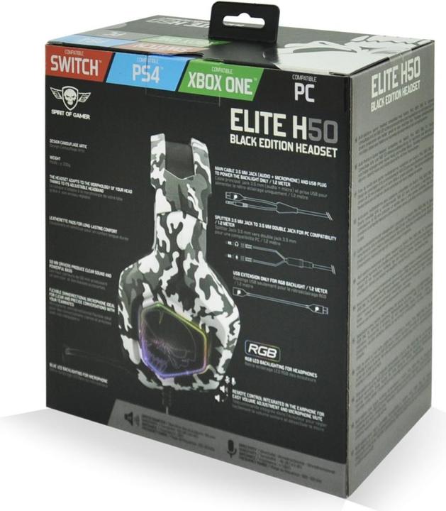 Actual product image Spirit Of Gamer Elite H50 (Cable)