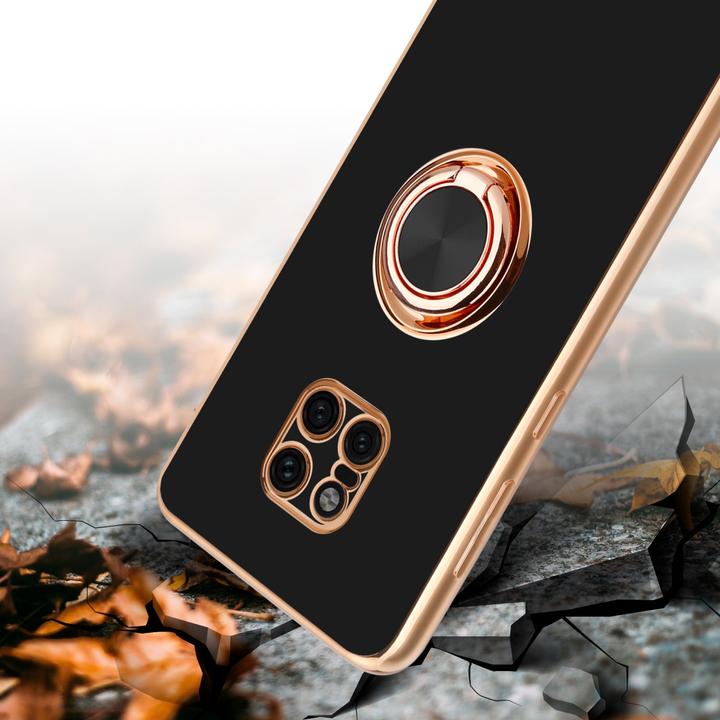 Produktbild Cadorabo Hülle für Huawei MATE 20 PRO im TPU mit Kameraschutz und Ring LM089 Style (Huawei Mate 20 Pro)