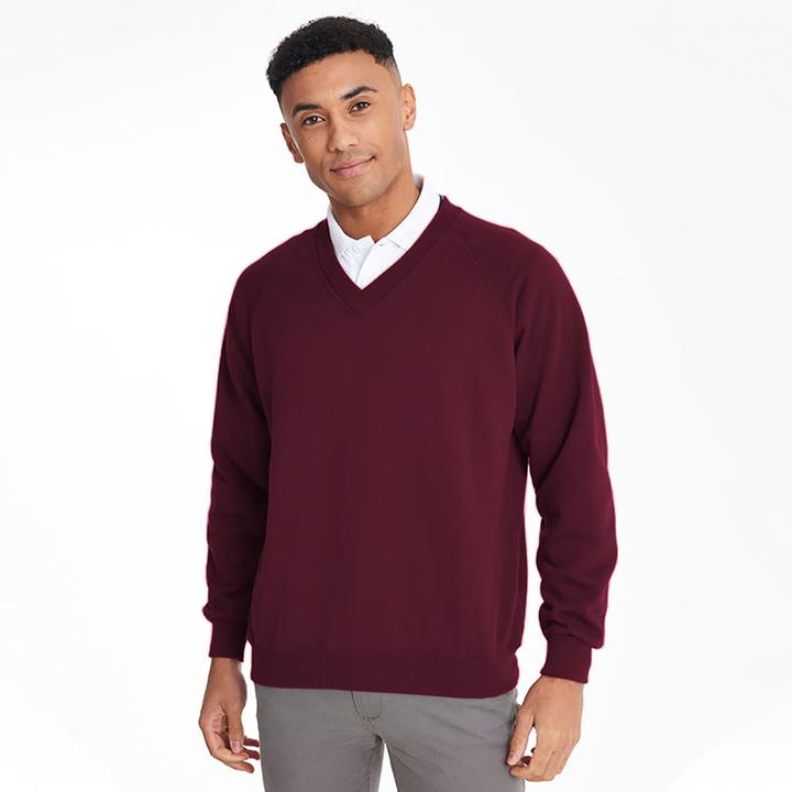 Immagine prodotto Maddins Felpa Pullover Coloursure con scollo a V (S, M, L, XL, XXL)