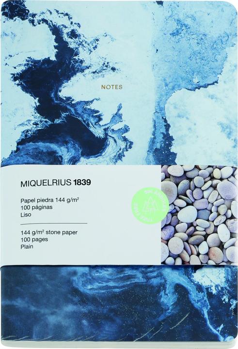 Image du produit Miquelrius Carnet de notes A5 Stone Sea (A5, Blanc, Non contraignant)