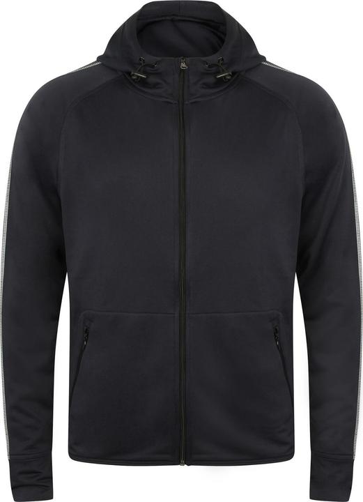 Image du produit Tombo Hoodie avec fermeture à glissière Veste à capuche avec bande réfléchissante (XS)