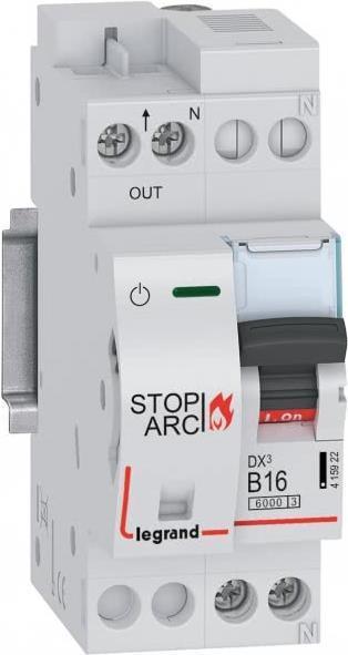 Image du produit Legrand Interrupteur coupe-feu Dx3 415922 AFDD B16A 1P+N avec L