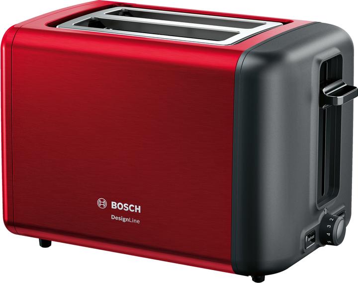 Actual product image Bosch Hausgeräte TAT3P424 toaster 2 slice(s) Black, Red