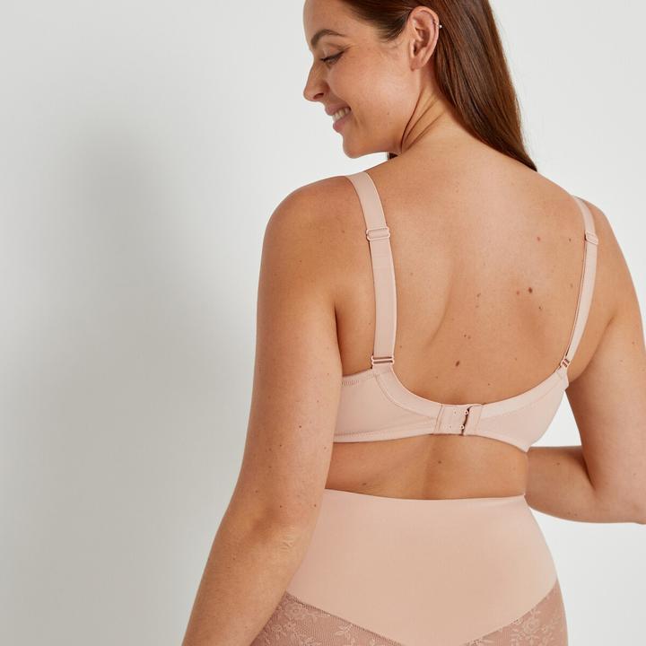 Image du produit La Redoute Collections Soutien-gorge minimiseur en microfibre et dentelle (105 C)