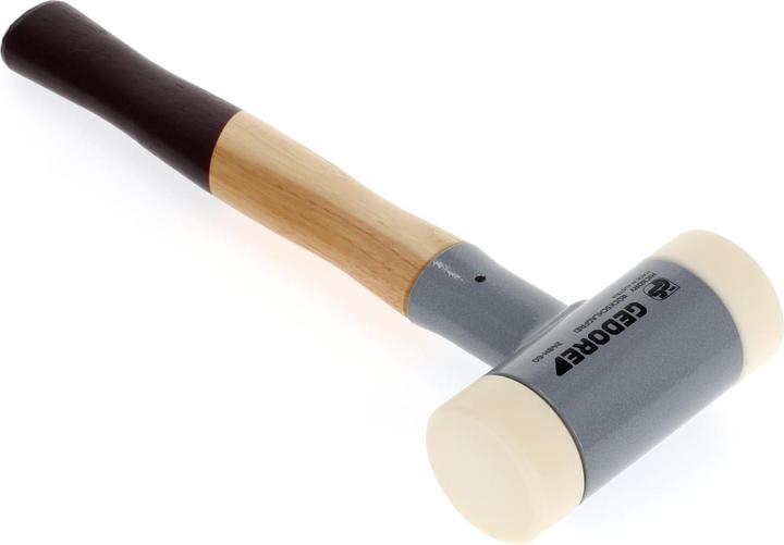 Produktbild Gedore Rückschlagfreier Schonhammer, Ø 60 mm, Hickorystiel, Austauschbare Polyamid-Köpfe (1650 g)