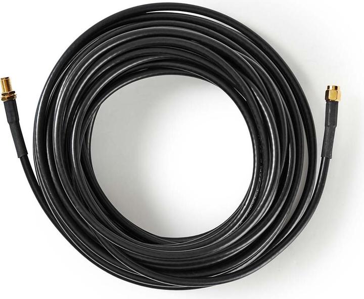 Image du produit Nedis Câble d'antenne - SMA mâle - SMA femelle - plaqué or - 50 Ohm - double blindage - 10.0 m - R (50 dB, Câble d'antenne)