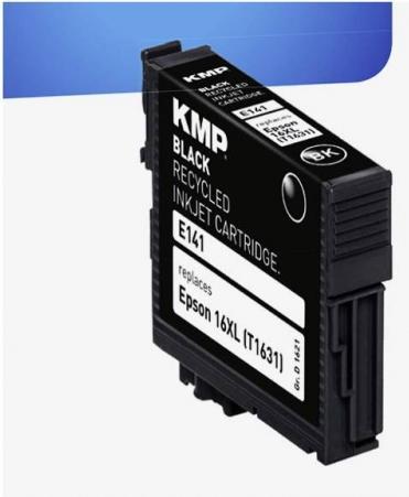 Produktbild KMP E141 Tintenpatrone kompatibel mit Epson T1631 (BK)