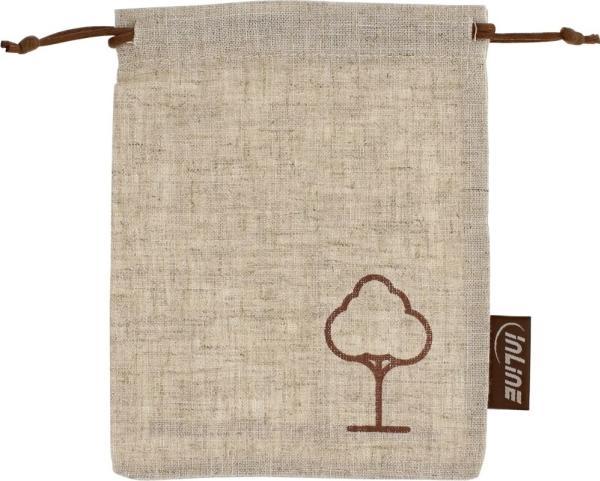 Image du produit InLine 10 pièces ® Pochette universelle avec cordon, beige-marron 160x130mm