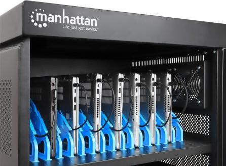 Actual product image Manhattan Charging cabinet on castors with 32 sockets