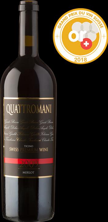 Immagine prodotto Brivio - Delea - Gialdi - Tamborini Quattromani Merlot Ticino DOC Vino Premium Svizzero (1 x 75 cl, 2022)